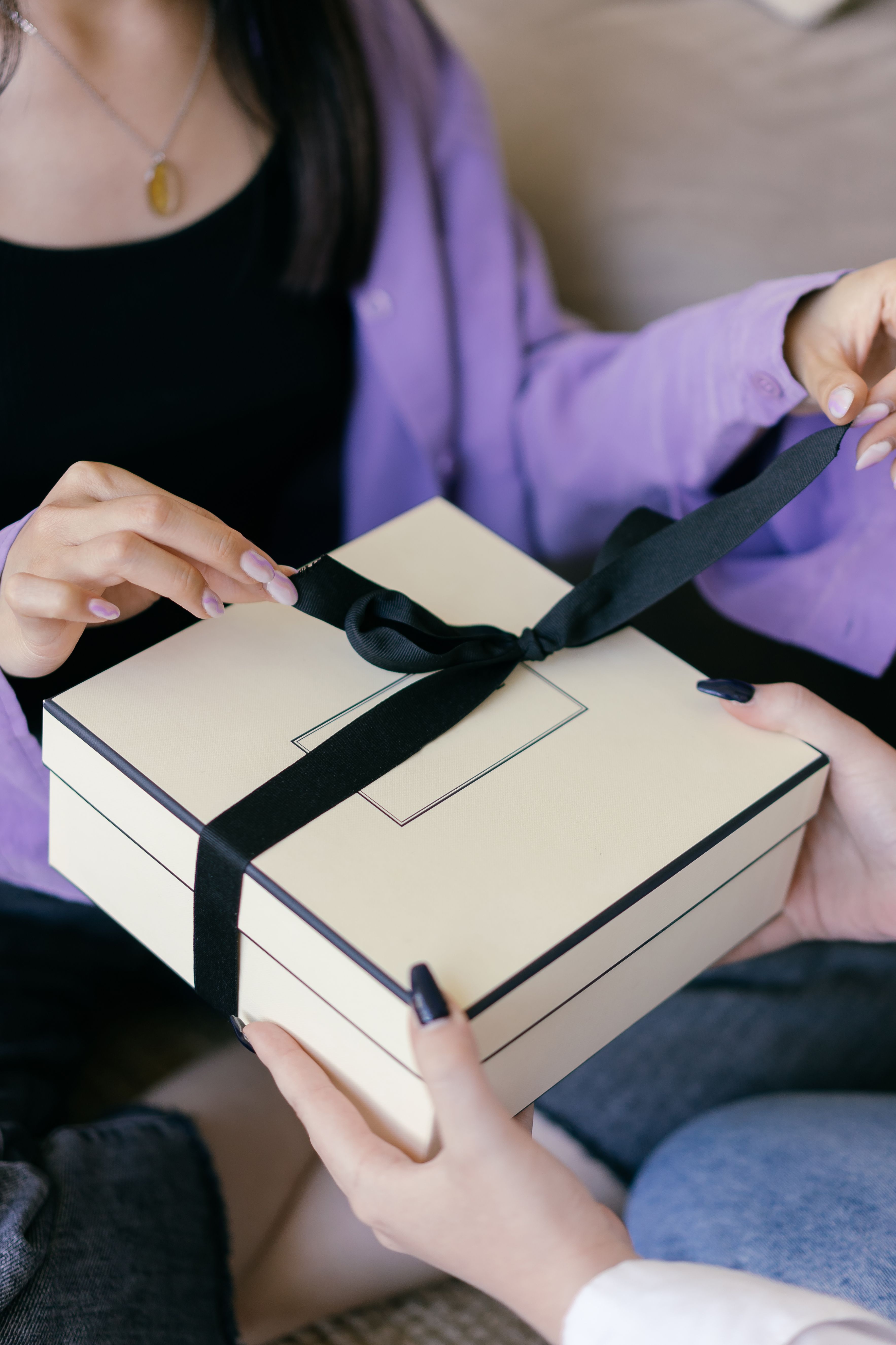 Premium gift boxes with cosmetics and skincare products